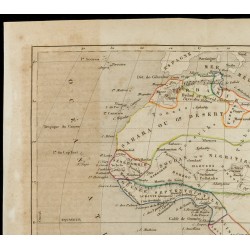 Gravure de 1843 - Carte de l'Afrique - 2