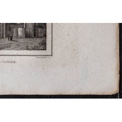 Gravure de 1839 - Abbaye de Saint-Benoît-sur-Loire - 5