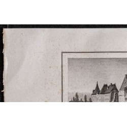 Gravure de 1839 - Château de Sully - 2