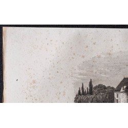 Gravure de 1839 - Château d'Azay-le-rideau - 2