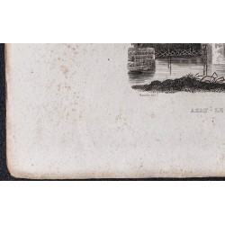 Gravure de 1839 - Château d'Azay-le-rideau - 4