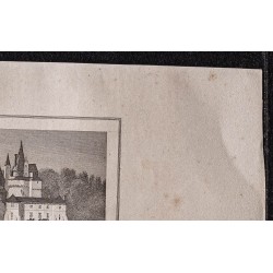 Gravure de 1839 - Château d'Ussé - 3