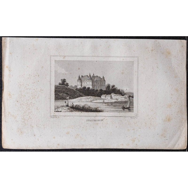 Gravure de 1839 - Chaumont-sur-Loire - 1