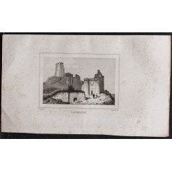 Gravure de 1839 - Château de Lavardin - 1