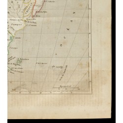 Gravure de 1843 - Carte de l'Amérique du sud - 5