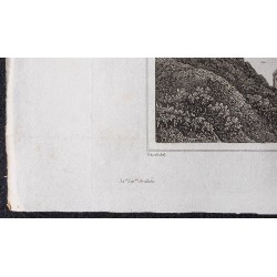 Gravure de 1839 - Tournon-sur-Rhône en Ardèche - 4