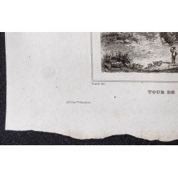 Gravure de 1839 - Tour de Vaucluse - 4