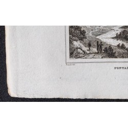 Gravure de 1839 - Fontaine-de-Vaucluse - 4