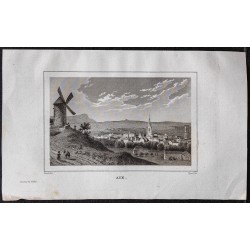 Gravure de 1839 - Aix-en-Provence - 1