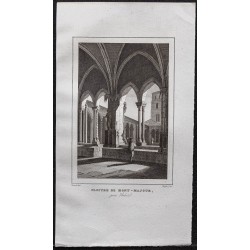 Gravure de 1839 - Abbaye de Montmajour - 1