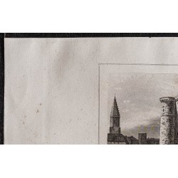 Gravure de 1839 - Château de Tarascon - 2