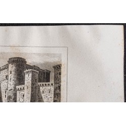 Gravure de 1839 - Château de Tarascon - 3