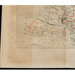 Gravure de 1843 - Carte de l'Europe - 4