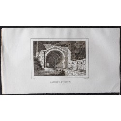 Gravure de 1839 - Aqueduc romain à Orgon. - 1