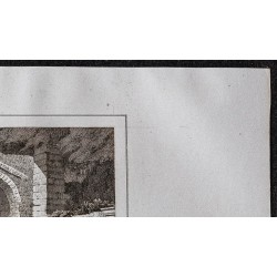 Gravure de 1839 - Aqueduc romain à Orgon. - 3