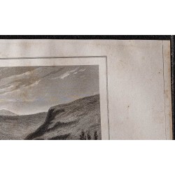 Gravure de 1839 - Anduze dans le Gard - 3