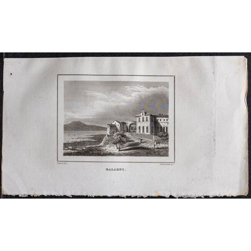 Gravure de 1839 - Balaruc-les-Bains - 1