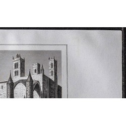 Gravure de 1839 - Cathédrale Saint-Pierre de Montpellier - 3