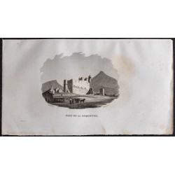 Gravure de 1839 - Château de la Roquette - 1