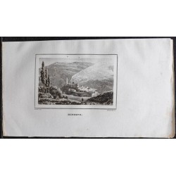 Gravure de 1839 - Minerve (Hérault) - 1
