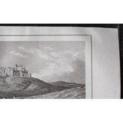 Gravure de 1839 - Ville fortifiée de Carcassonne - 3