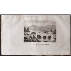 Gravure de 1839 - Pont-canal du Fresquel - 1