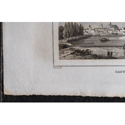 Gravure de 1839 - Ville de Castelnaudary - 4