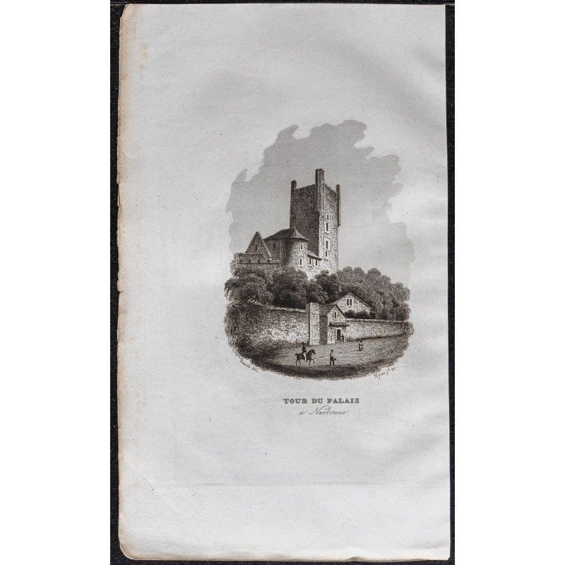 Gravure de 1839 - Donjon Gilles Aycelin - 1