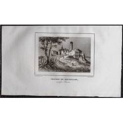 Gravure de 1839 - Château de Roussillon (Ruscino) - 1