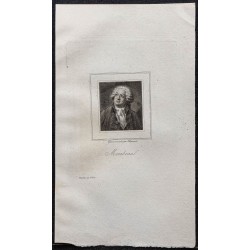 Gravure de 1839 - Portrait de Mirabeau - 1