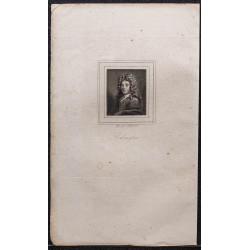 Gravure de 1839 - Portrait de Jean de La Bruyère - 1