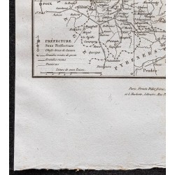 Gravure de 1839 - Carte de l'Aude - 4