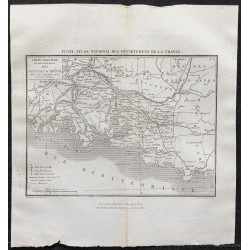 Gravure de 1839 - Carte des Bouches-du-Rhône - 1