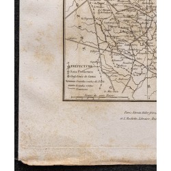Gravure de 1839 - Carte de l'Ardèche - 4