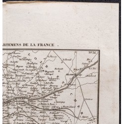 Gravure de 1839 - Carte d'Indre et Loire - 3