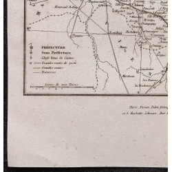 Gravure de 1839 - Carte d'Indre et Loire - 4