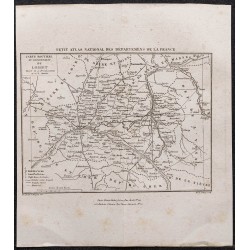 Gravure de 1839 - Carte du Loiret - 1