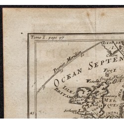 Gravure de 1749 - Carte de l'Europe - 2