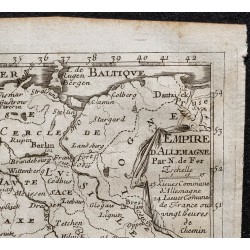 Gravure de 1749 - Carte de l'Empire d'Allemagne - 3