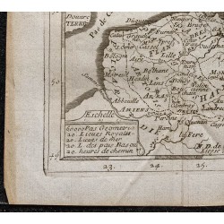 Gravure de 1749 - Carte des Pays-Bas - 4