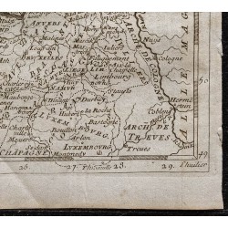 Gravure de 1749 - Carte des Pays-Bas - 5
