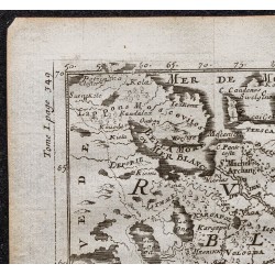 Gravure de 1749 - Carte la Russie blanche - 2