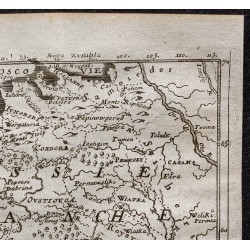 Gravure de 1749 - Carte la Russie blanche - 3