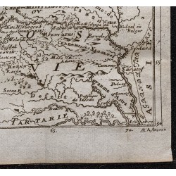 Gravure de 1749 - Carte la Russie blanche - 5