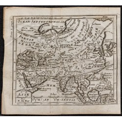 Gravure de 1749 - Carte de l'Asie - 1