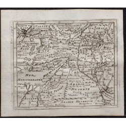 Gravure de 1749 - Carte du Moyen orient et Anatolie - 1
