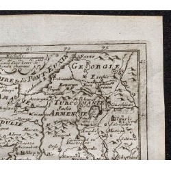 Gravure de 1749 - Carte du Moyen orient et Anatolie - 3