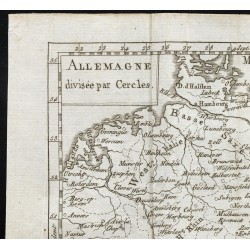 Gravure de 1803 - Carte de l'Allemagne - 2