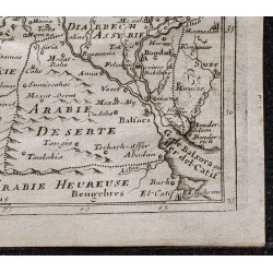 Gravure de 1749 - Carte du Moyen orient et Anatolie - 5