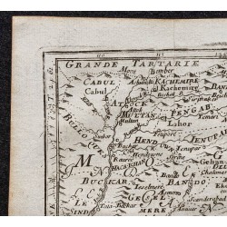 Gravure de 1749 - Carte de l'Empire moghol - 2